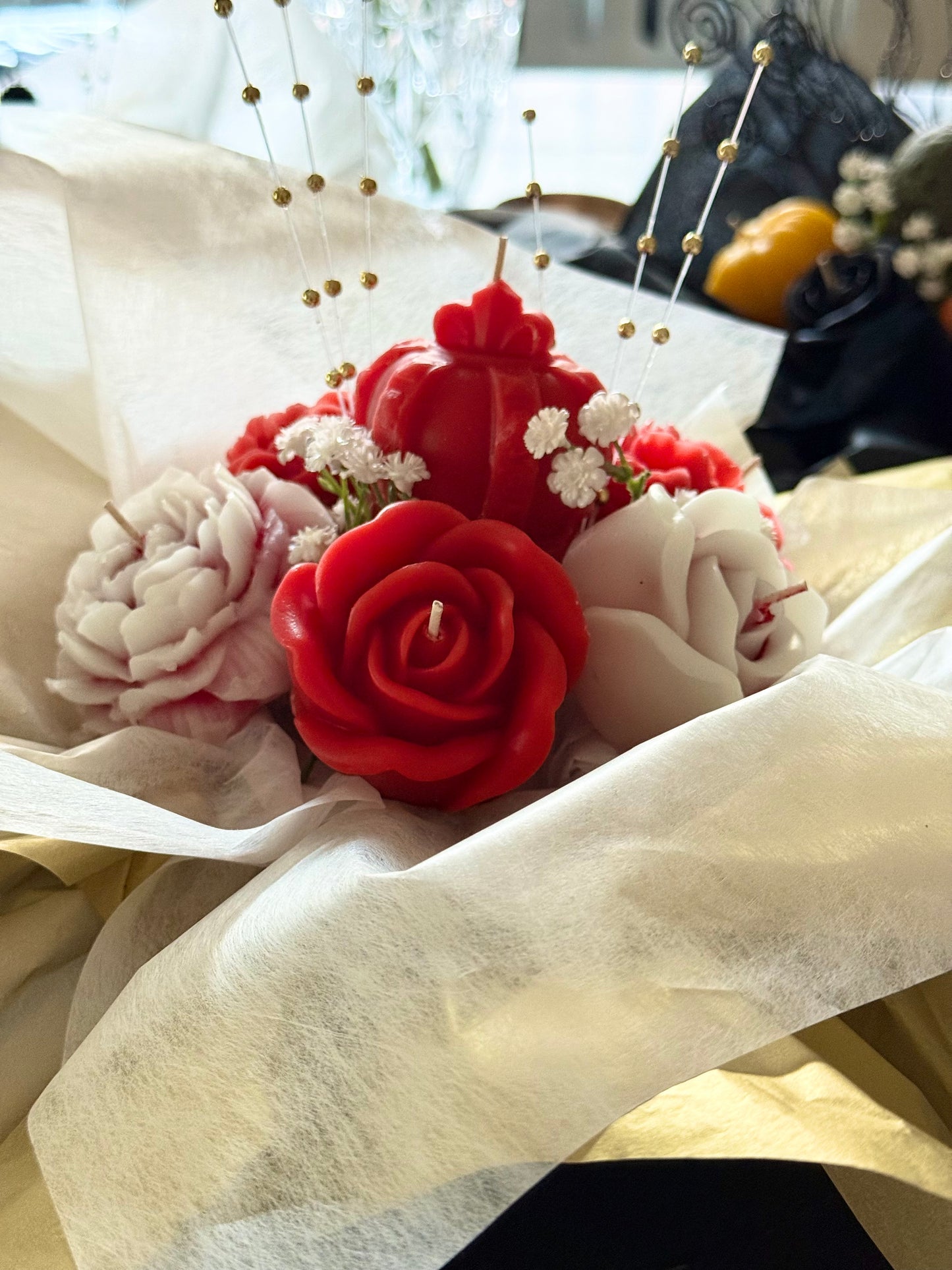 For Her Flower Bouquet Candle