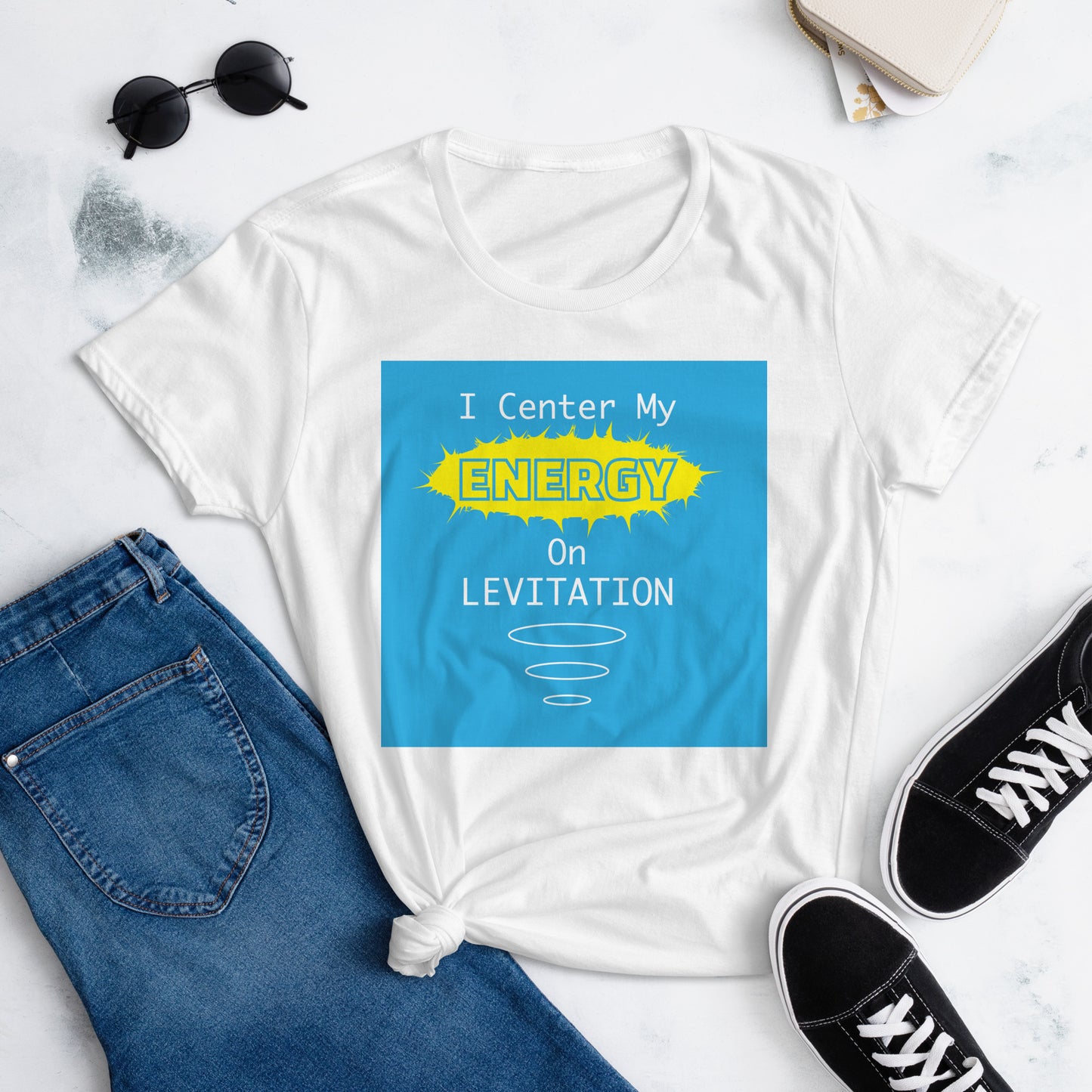 I Center My Energy On Levitation Women's short sleeve t-shirt