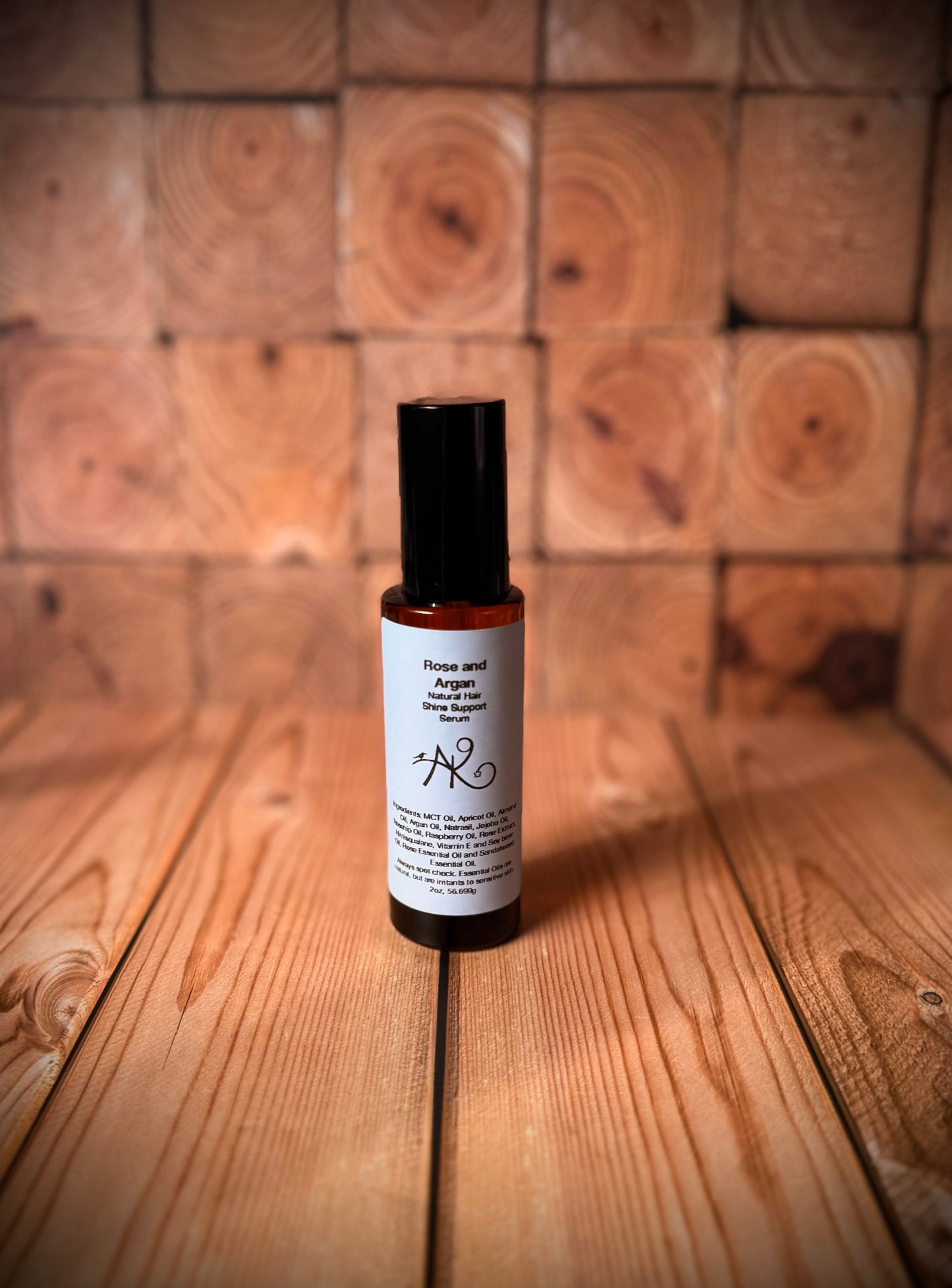 Rose and Argan Oil Hair Shine Support Serum